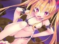 ダンジョン内でドSロリ少女に淫語で激しく罵倒されながら足コキでイカされるドM主人公 ShareVideos 無料エロアニメ動画