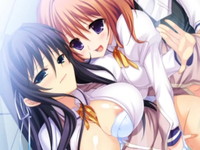 どんなエッチなことだって喜んで受け入れてしまう美少女たちの3Pセックス FC2 無料エロアニメ動画